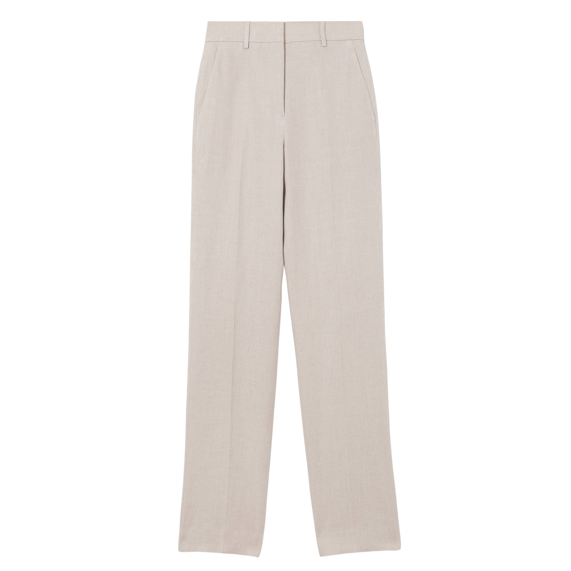 1 qty Pantalon tailleur en lin - Oatmeal