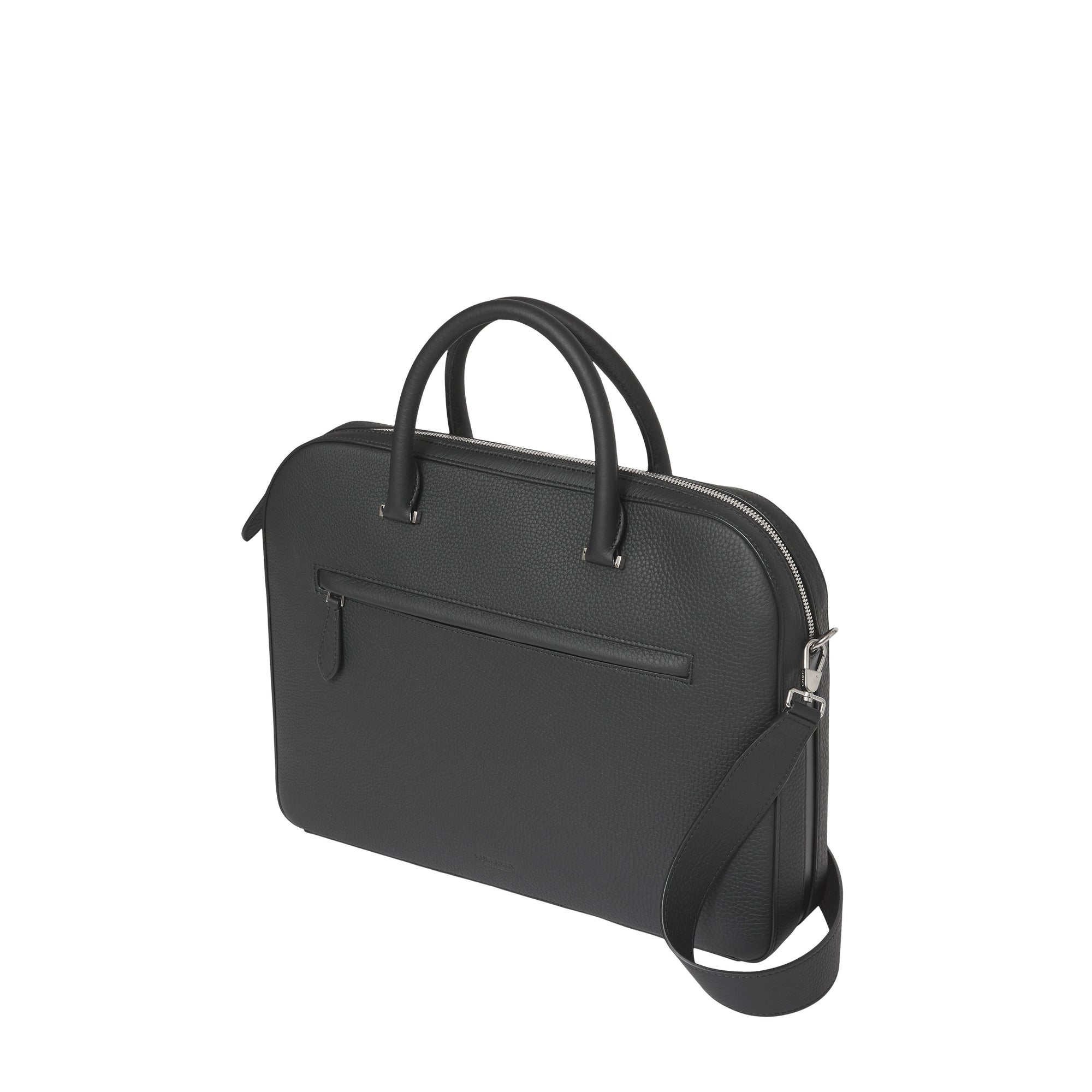 Attaché-case en cuir Olympia - Black