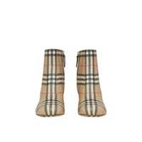 Vintage check block heel boots - Archive Beige Check