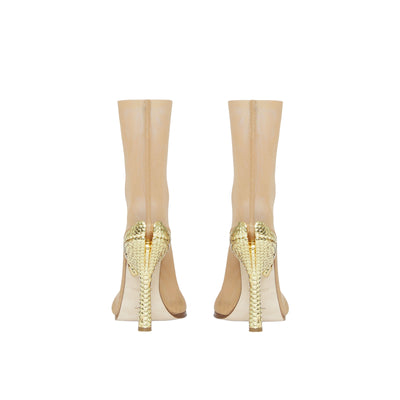BEIGE/GOLD/GOLD Accessories W ANKLE BOOT