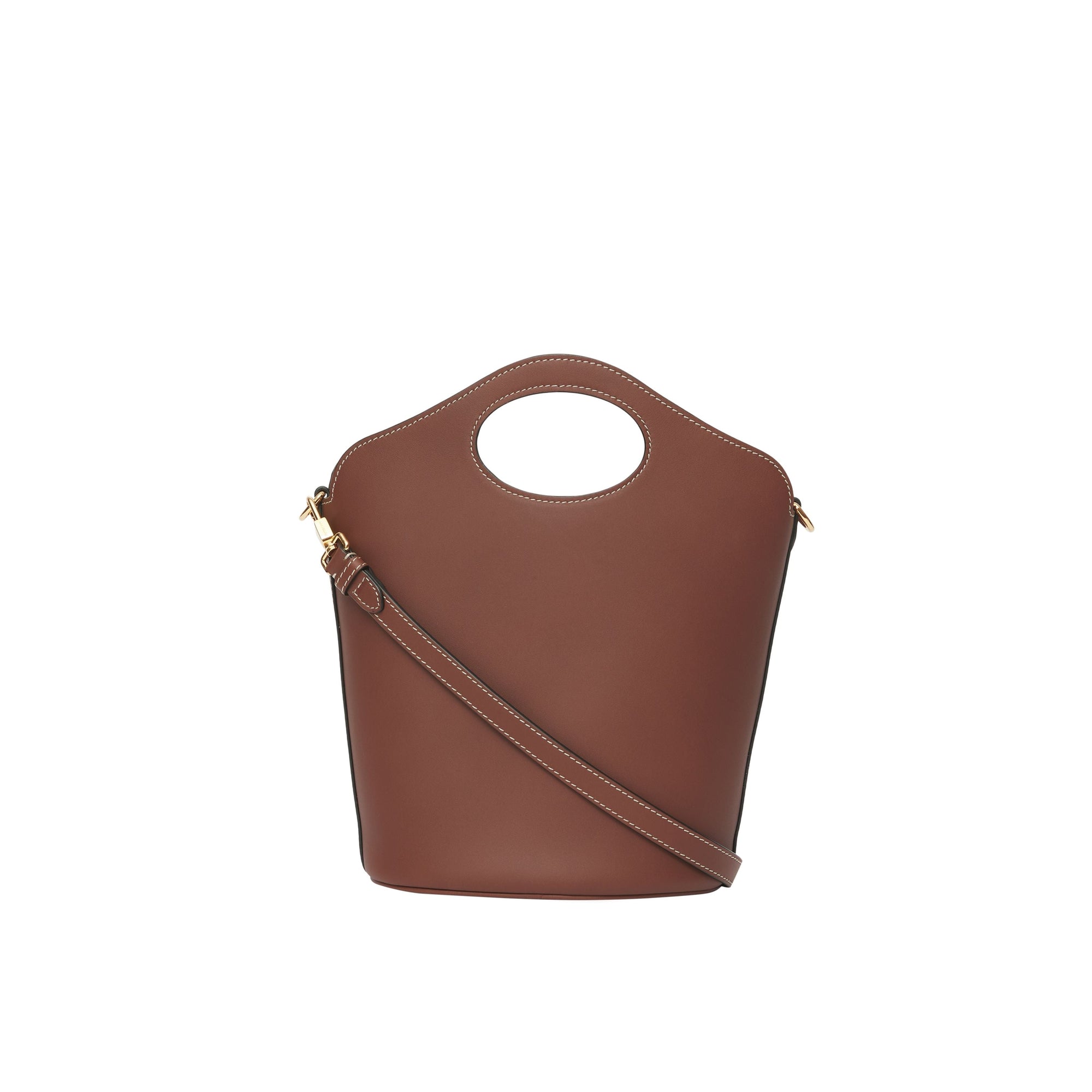 1 qty Petit sac seau Pocket en cuir - Tan