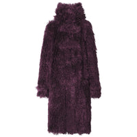 1 qty Duffle-coat en mohair mélangé - Deep Maroon