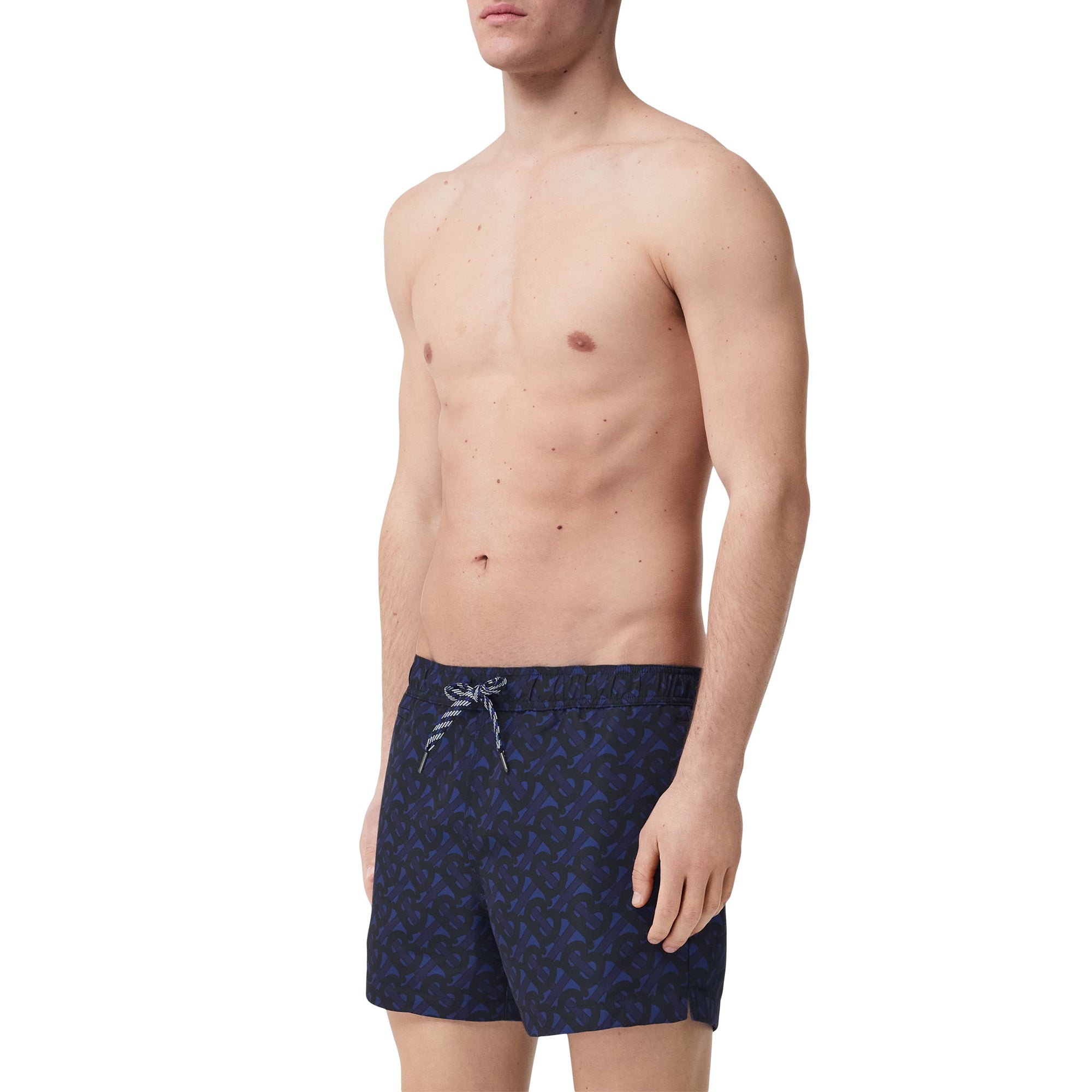 1 qty Short de bain Monogram à cordon de serrage - Oceanic Blue