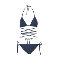 Bikini triangle monogramme - Deep Royal Blue