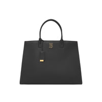 2 qty Sac Frances moyen en cuir grainé - Black