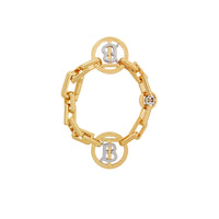 8 qty Bracelet monogramme plaqué or - Light Gold