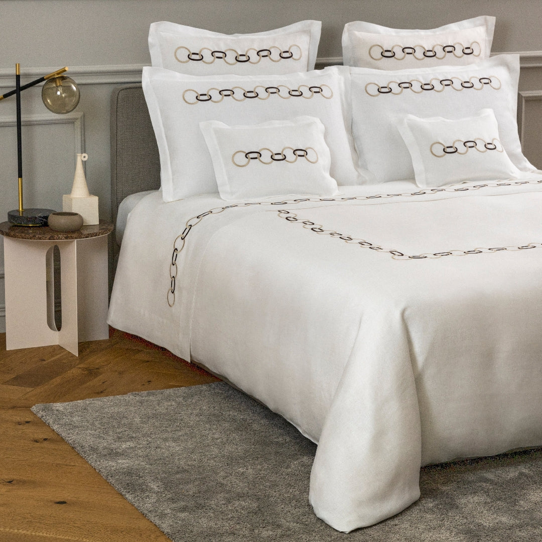 LINKS EMBROIDERY PURE LINENS