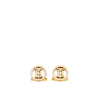 1 qty Boutons de manchette monogramme plaqués or - Light Gold