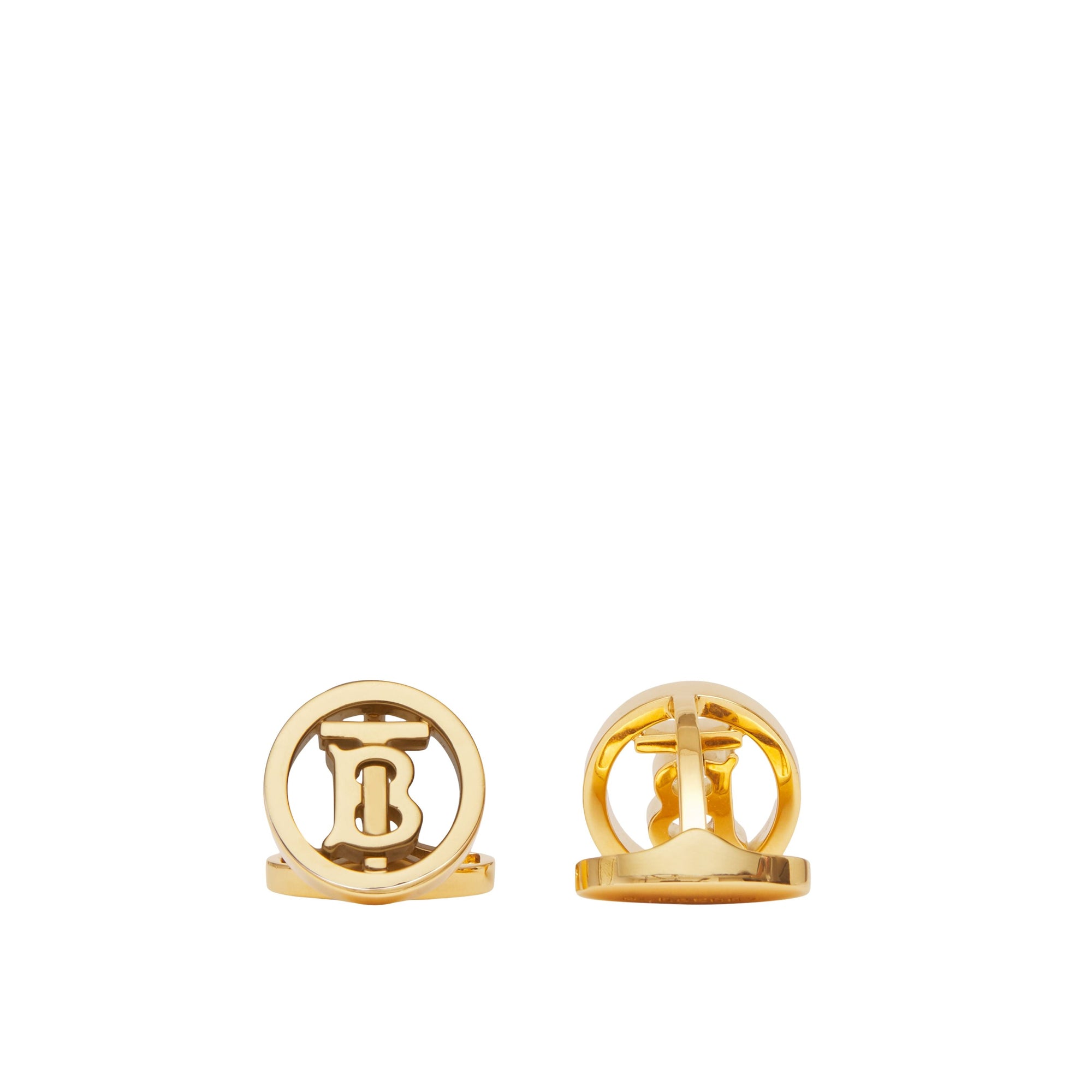 1 qty Boutons de manchette monogramme plaqués or - Light Gold