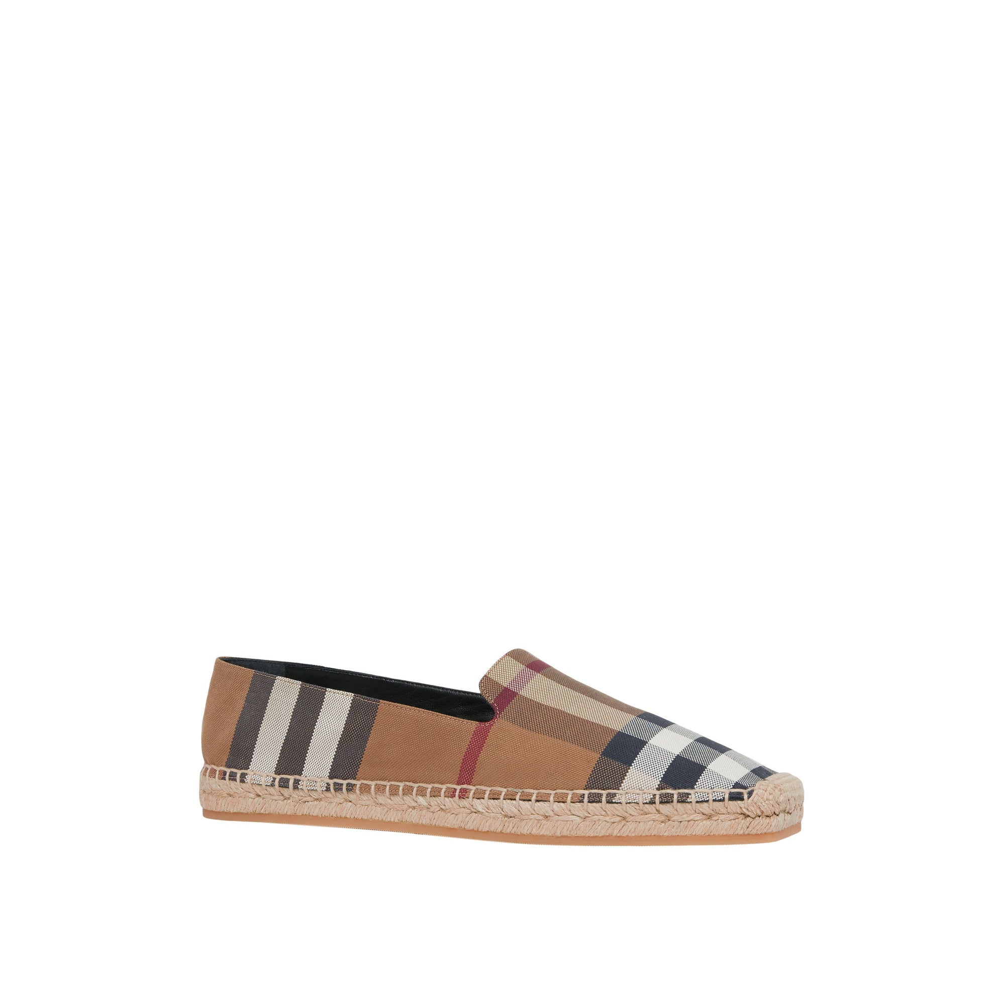 1 qty Espadrilles en coton à carreaux - Birch Brown Check