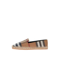 1 qty Espadrilles en coton à carreaux - Birch Brown Check