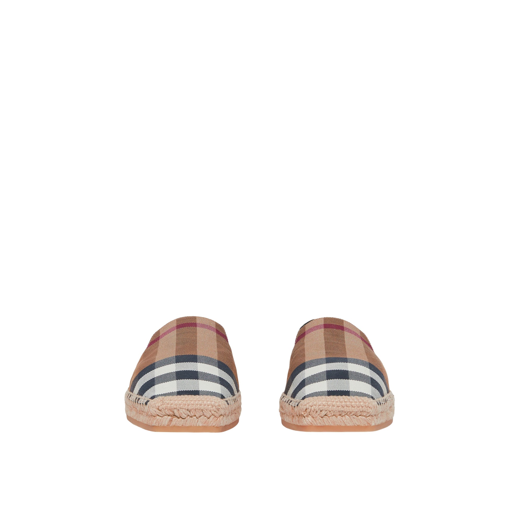 1 qty Espadrilles en coton à carreaux - Birch Brown Check