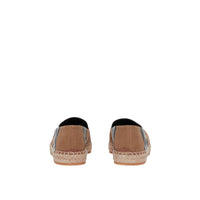 1 qty Espadrilles en coton à carreaux - Birch Brown Check