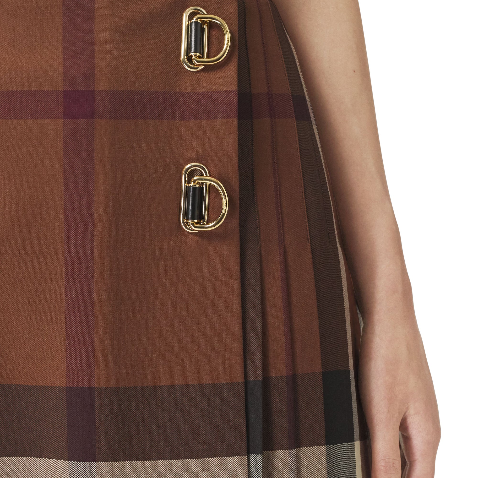 4 qty Kilt sur mesure en laine à motif check - Dark Birch Brown Check