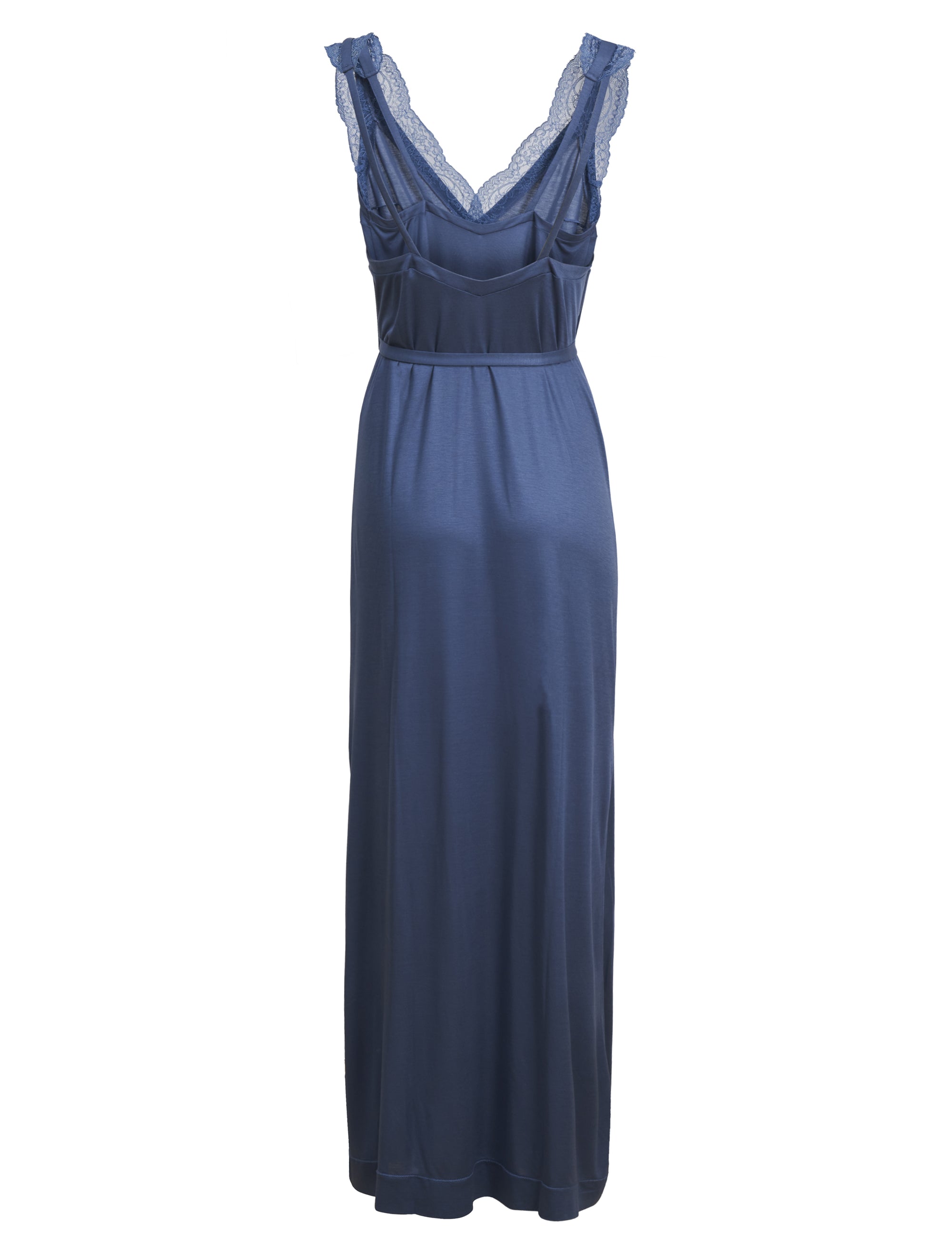 Bianca long nightdress - Cornflower