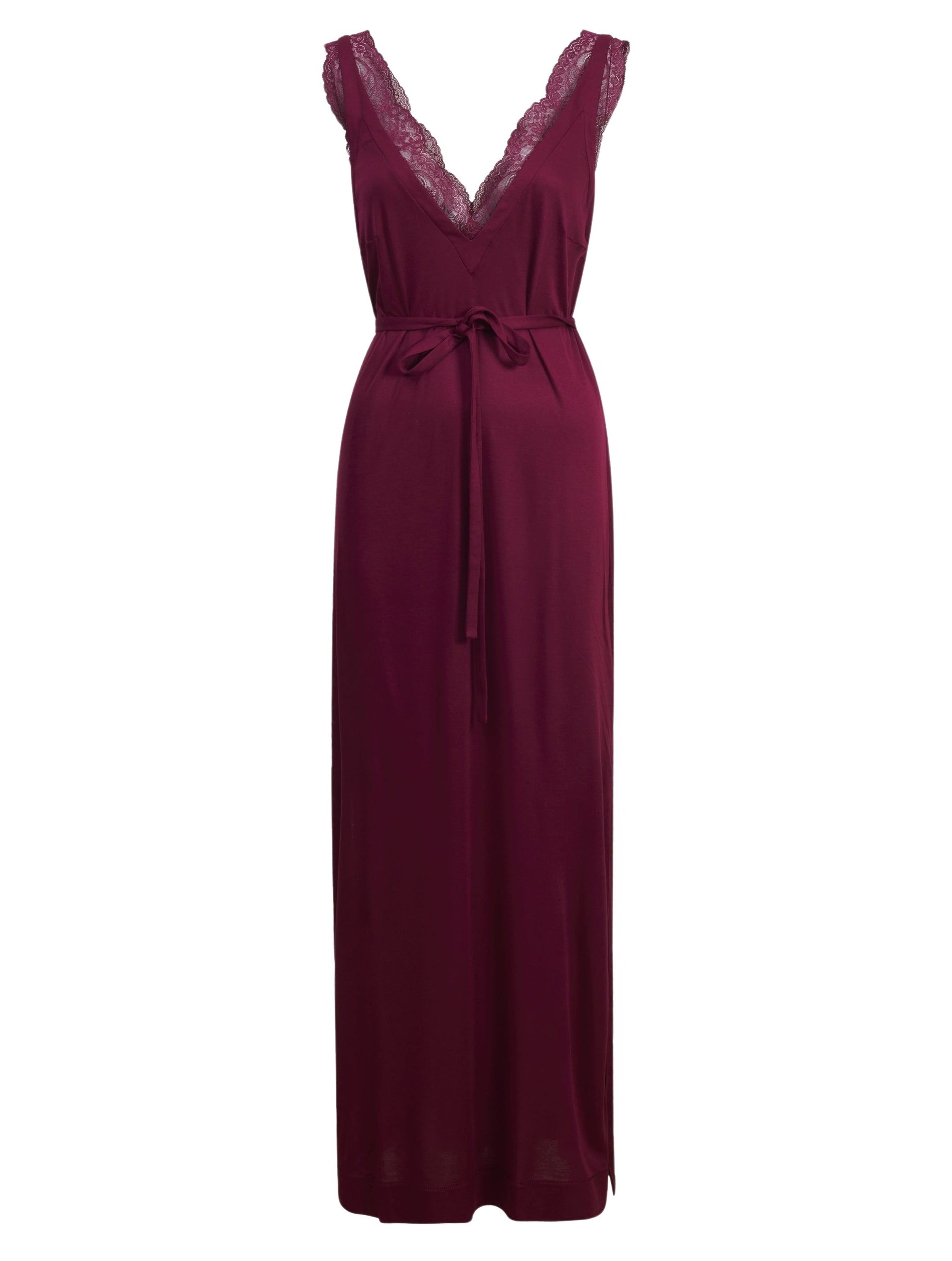 Chemise de nuit longue Bianca - Cranberry