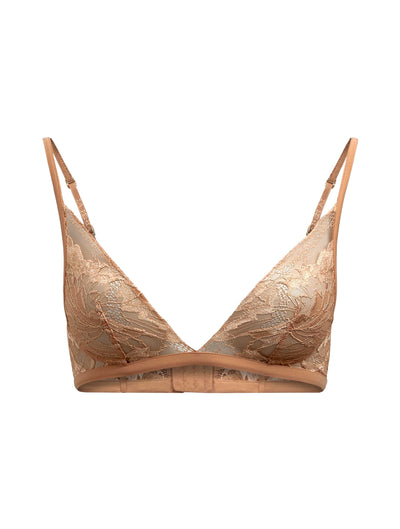 Like A Butterfly triangle bra - Bicolore Biscuit