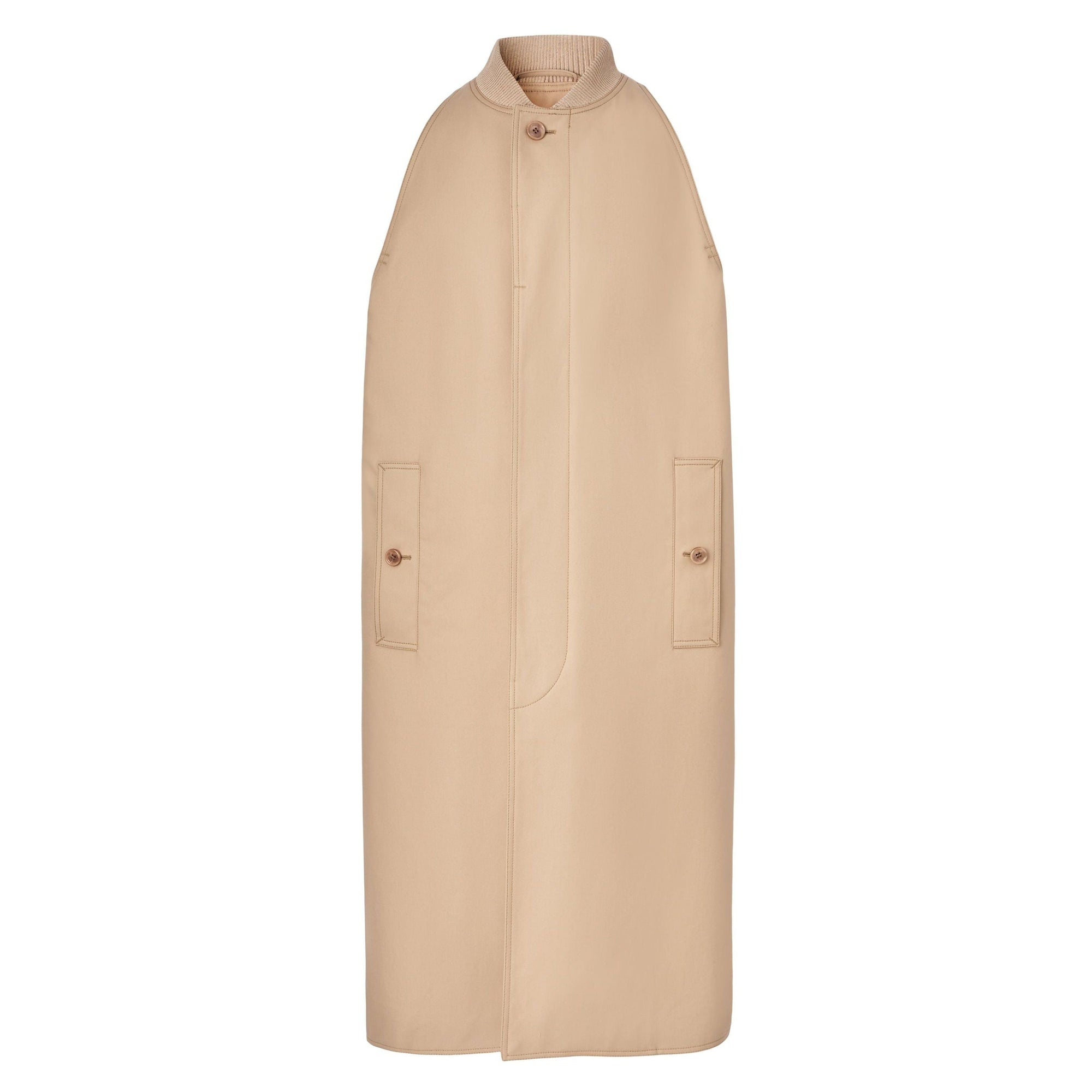 4 qty Trench-coat sans manches - Soft Fawn