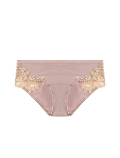 Cotton Midi Brief - Bicolore Rose