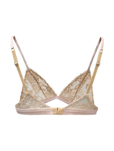 Souple triangle bra in cotton - Bicolore Rose