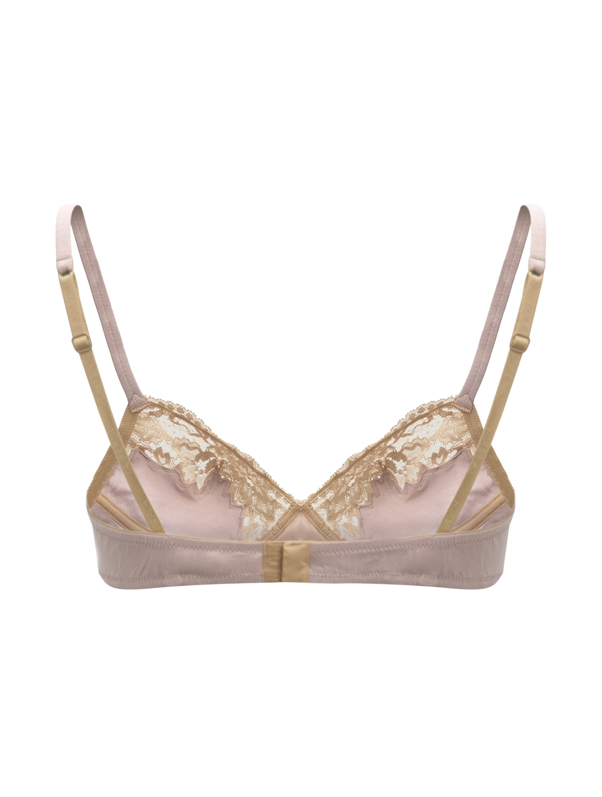 Supple cotton bra - Bicolore Rose