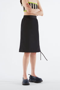 Midi skirt with elastic - Dark Grey Elastic Skirt