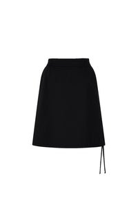 Midi skirt with elastic - Dark Grey Elastic Skirt