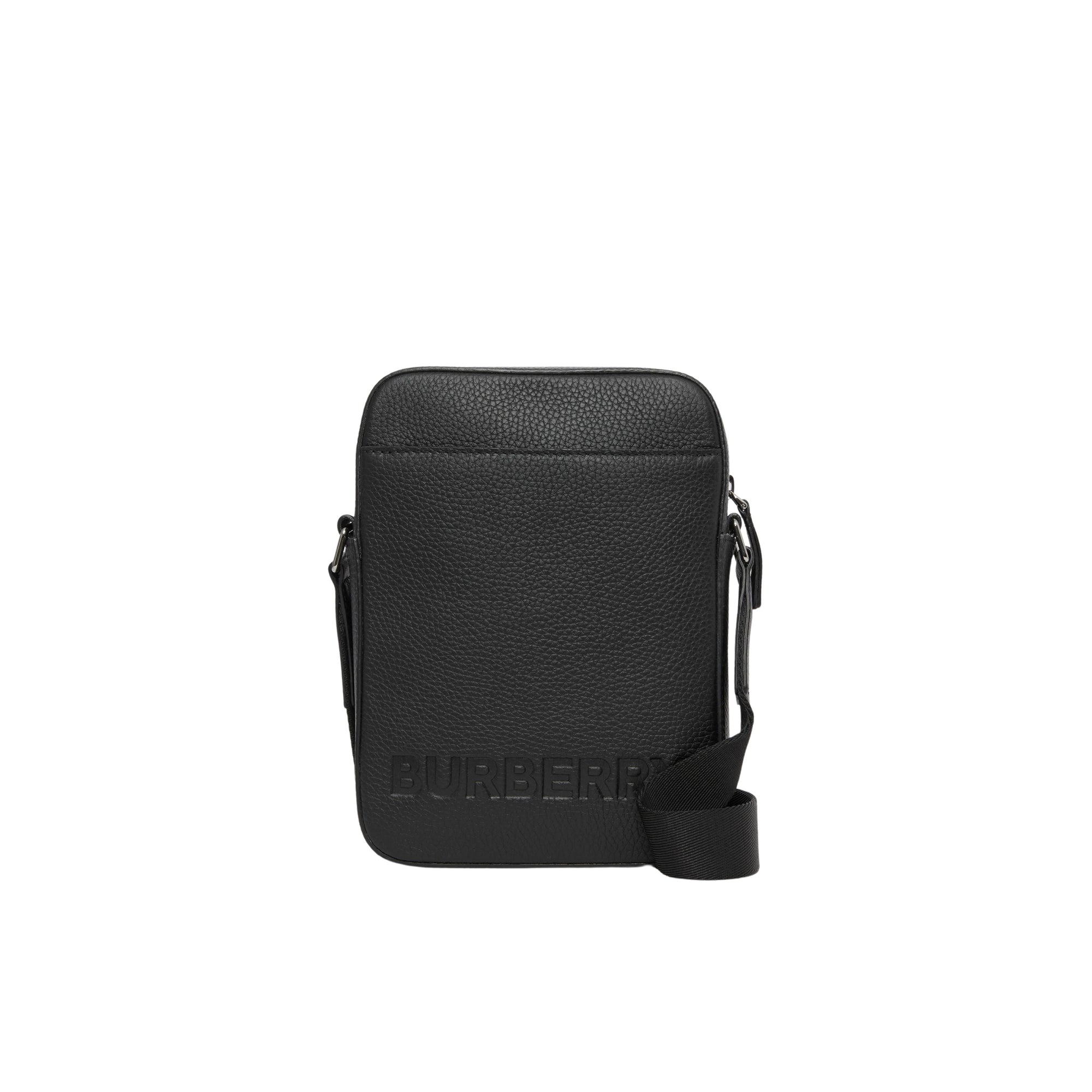 1 qty Sac à bandoulière en cuir embossé - Black