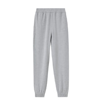 2 qty Pantalon de survêtement en coton à logo - Pale Grey Melange