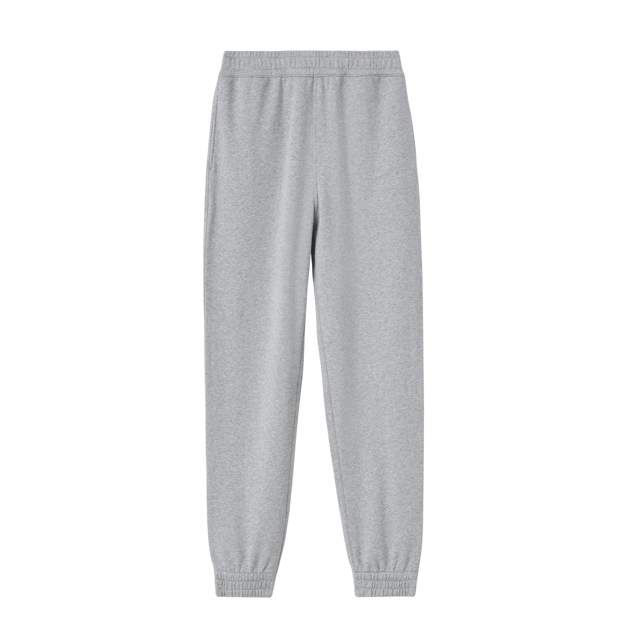 2 qty Pantalon de survêtement en coton à logo - Pale Grey Melange