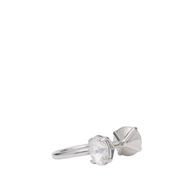 Bijou d'oreille plaqué à cristaux - Crystal & Palladio