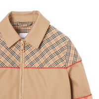 1 qty Veste Harrington à motif check - Archive Beige Check