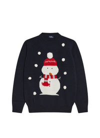 Maglione natalizio con pupazzo di neve