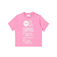 1 qty T-shirt à boutons épaules - Bubblegum Pink