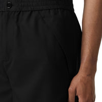 3 qty Short en laine sergée - Black