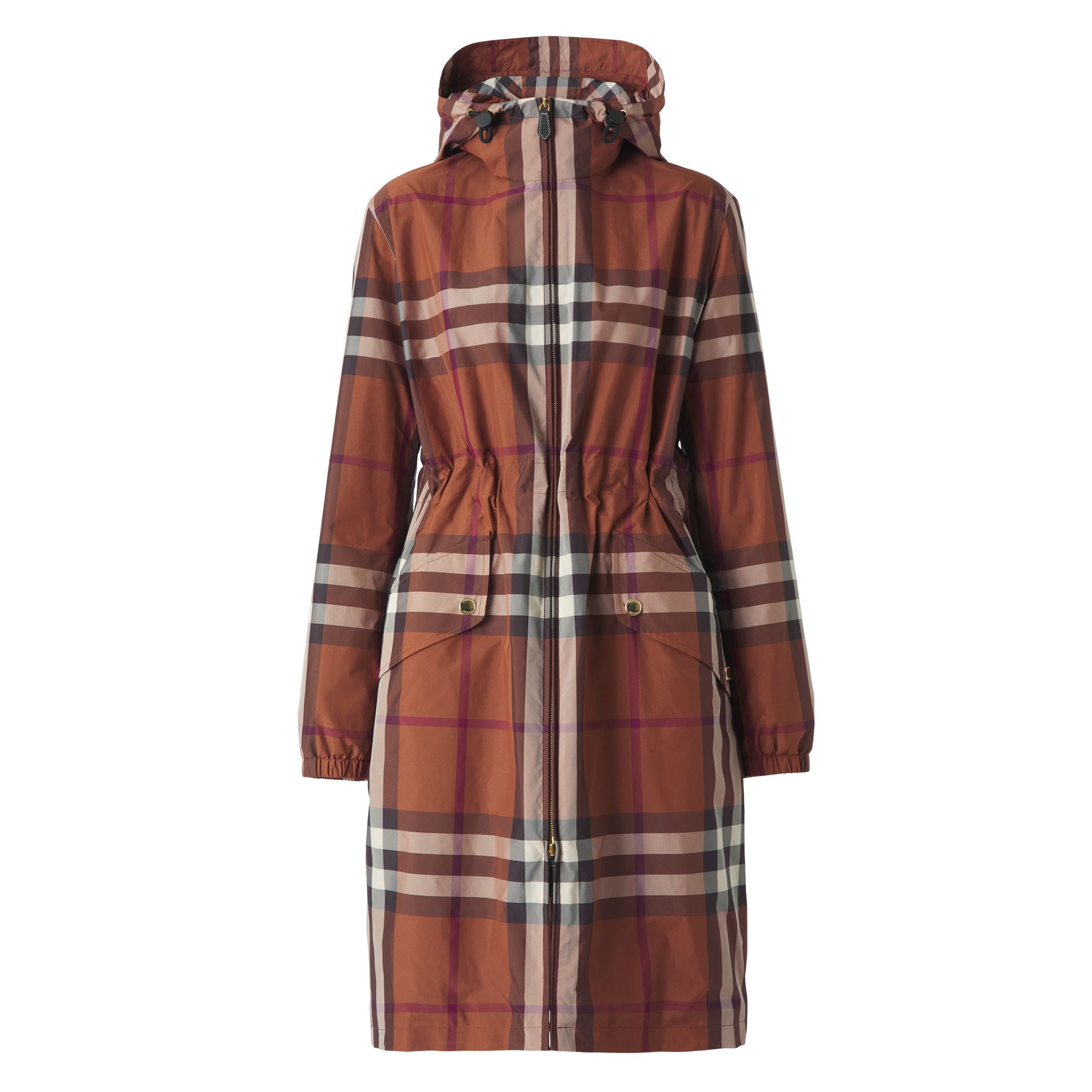 ZZNOSTOCK Parka légère à motif check - Dark Birch Brown Check