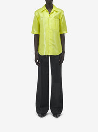 Chemise à manches courtes en soie - Acid Yellow