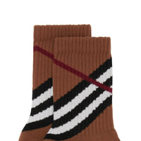 3 qty Chaussettes en coton - Dark Birch Brown