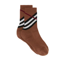 3 qty Chaussettes en coton - Dark Birch Brown