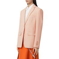 4 qty Veste tailleur oversize en laine - Rosebud Pink