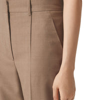 18 qty Pantalon ample en laine - Deep Taupe