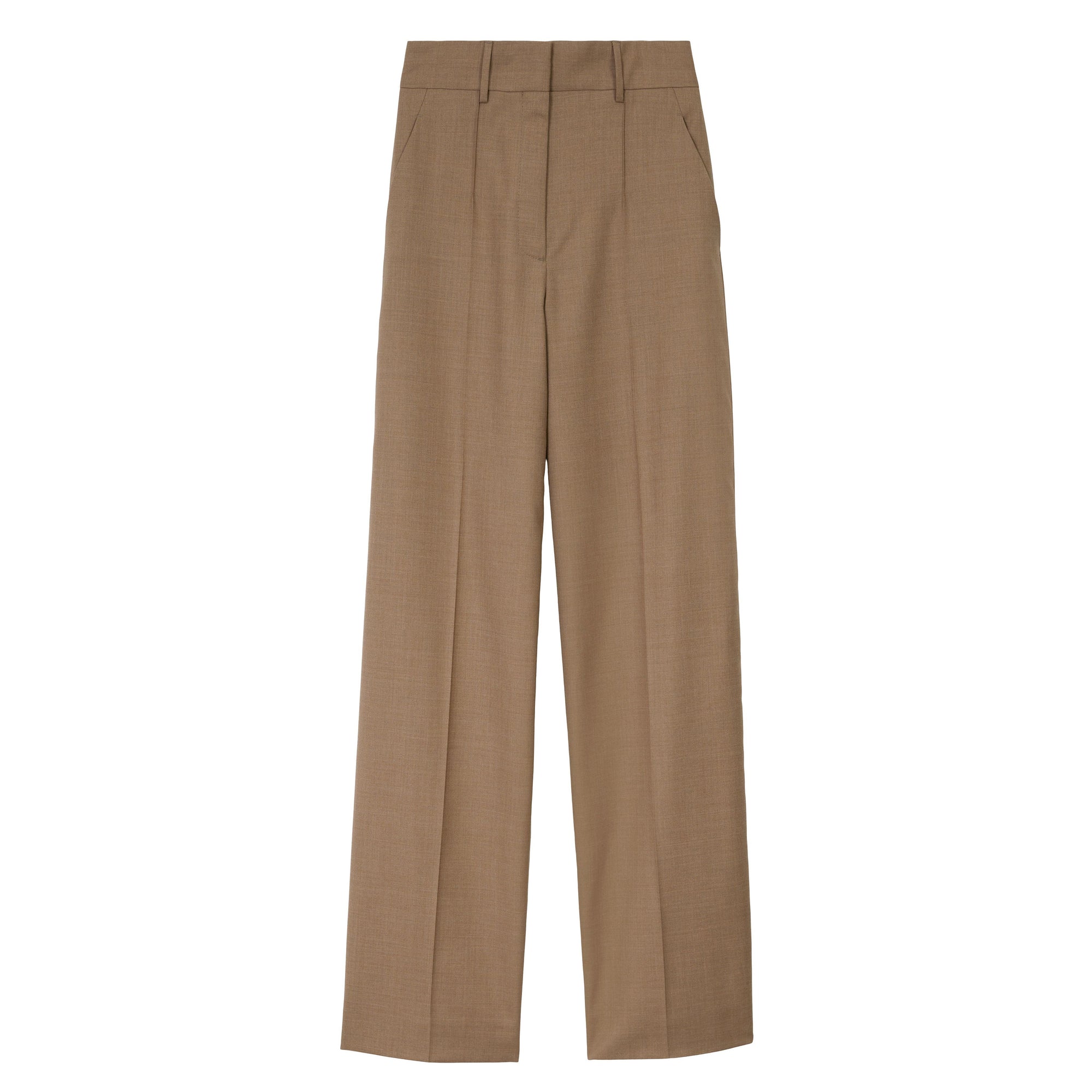 18 qty Pantalon ample en laine - Deep Taupe