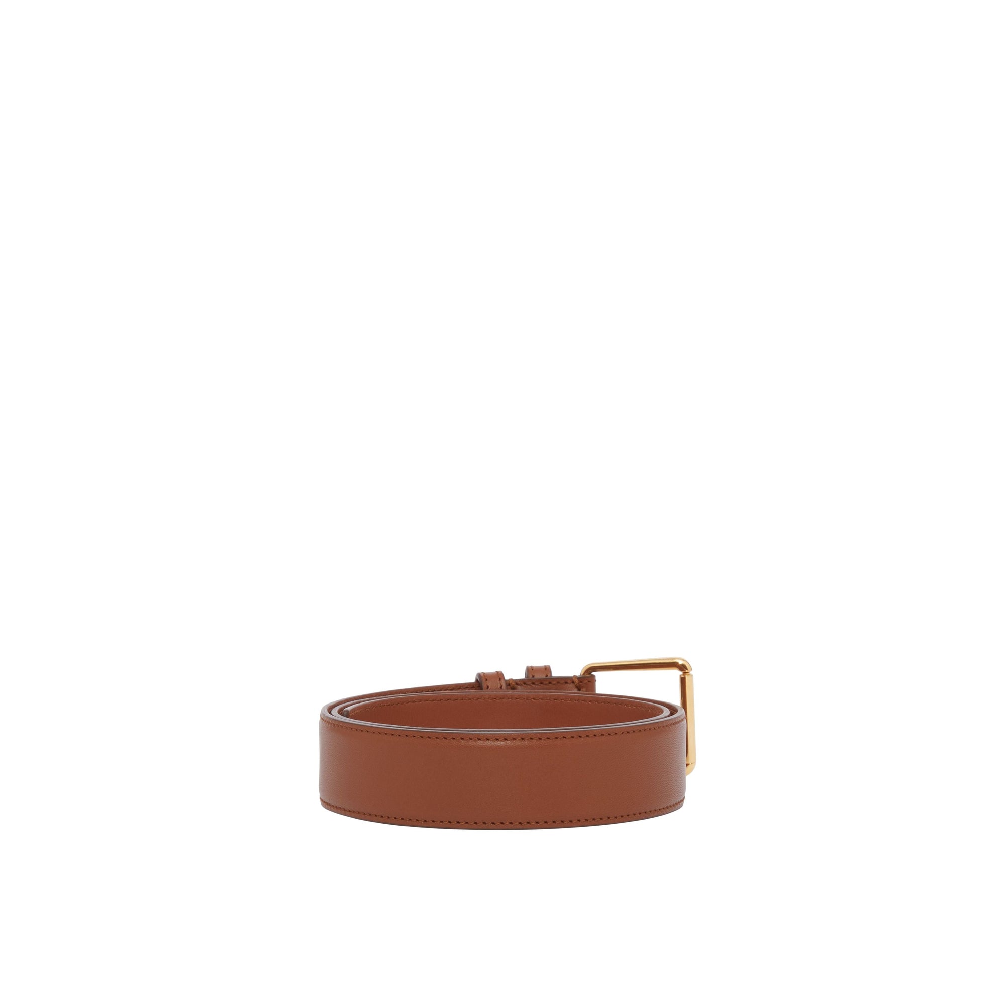 TB leather initial belt - Tan