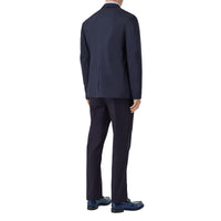 6 qty Veste de costume slim à logo - Coal Blue & Camel