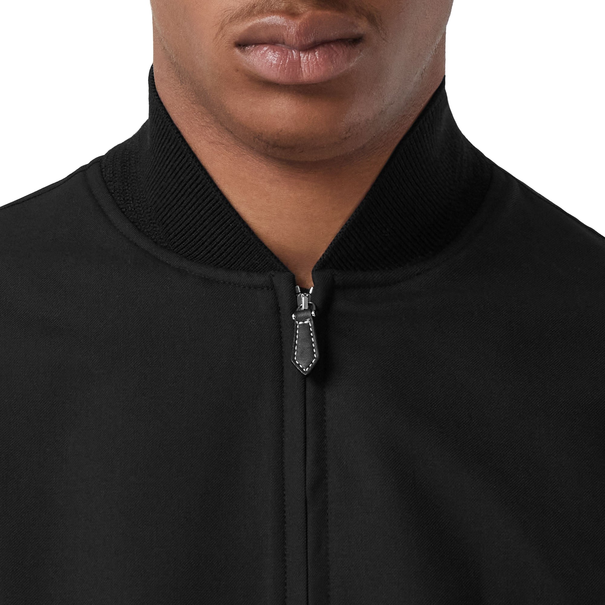 1 qty Veste Harrington en laine - Black