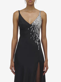 Robe avec broderie - Black
