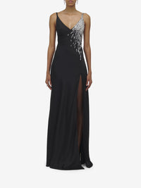 Robe avec broderie - Black