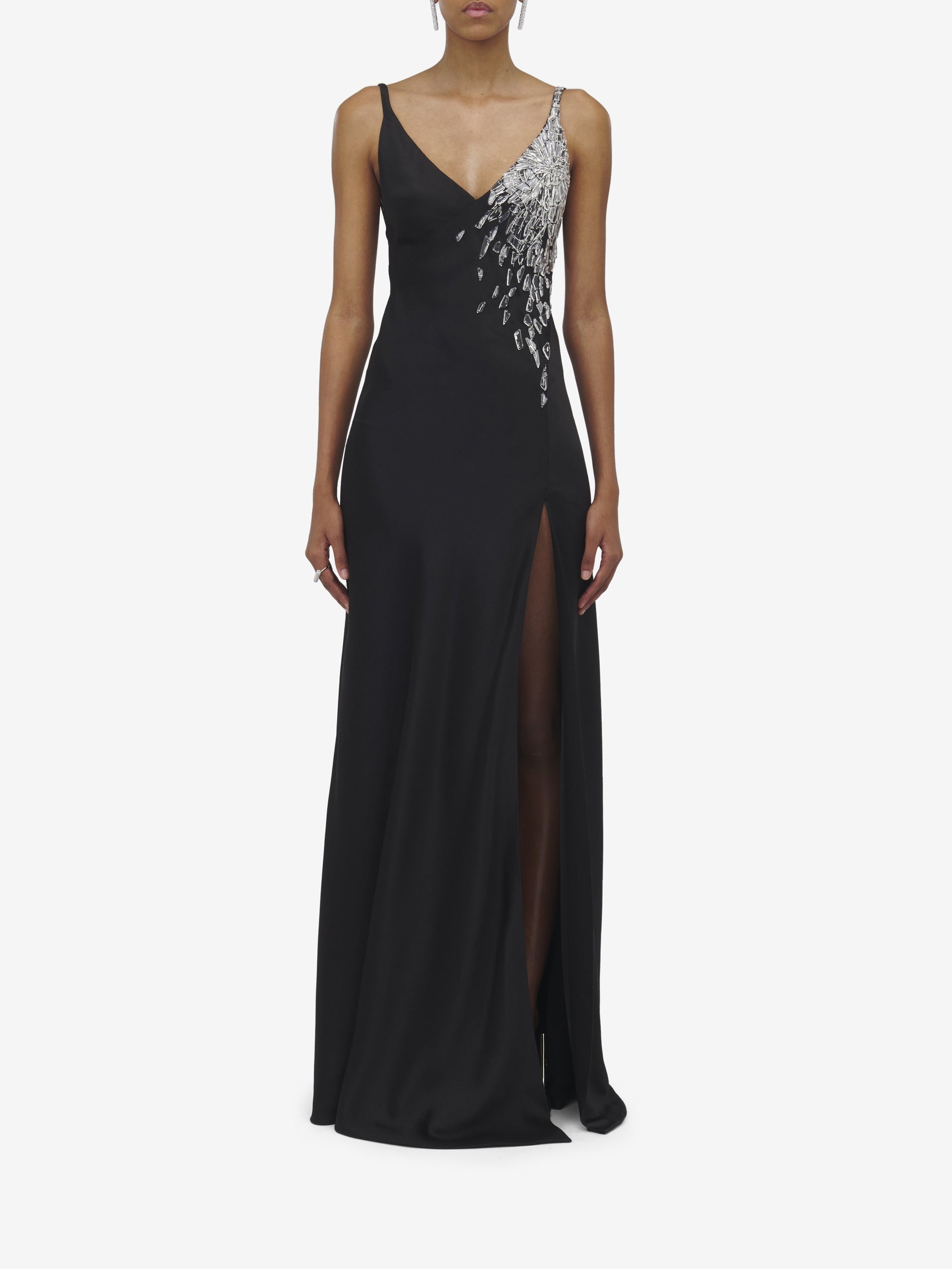 Robe avec broderie - Black