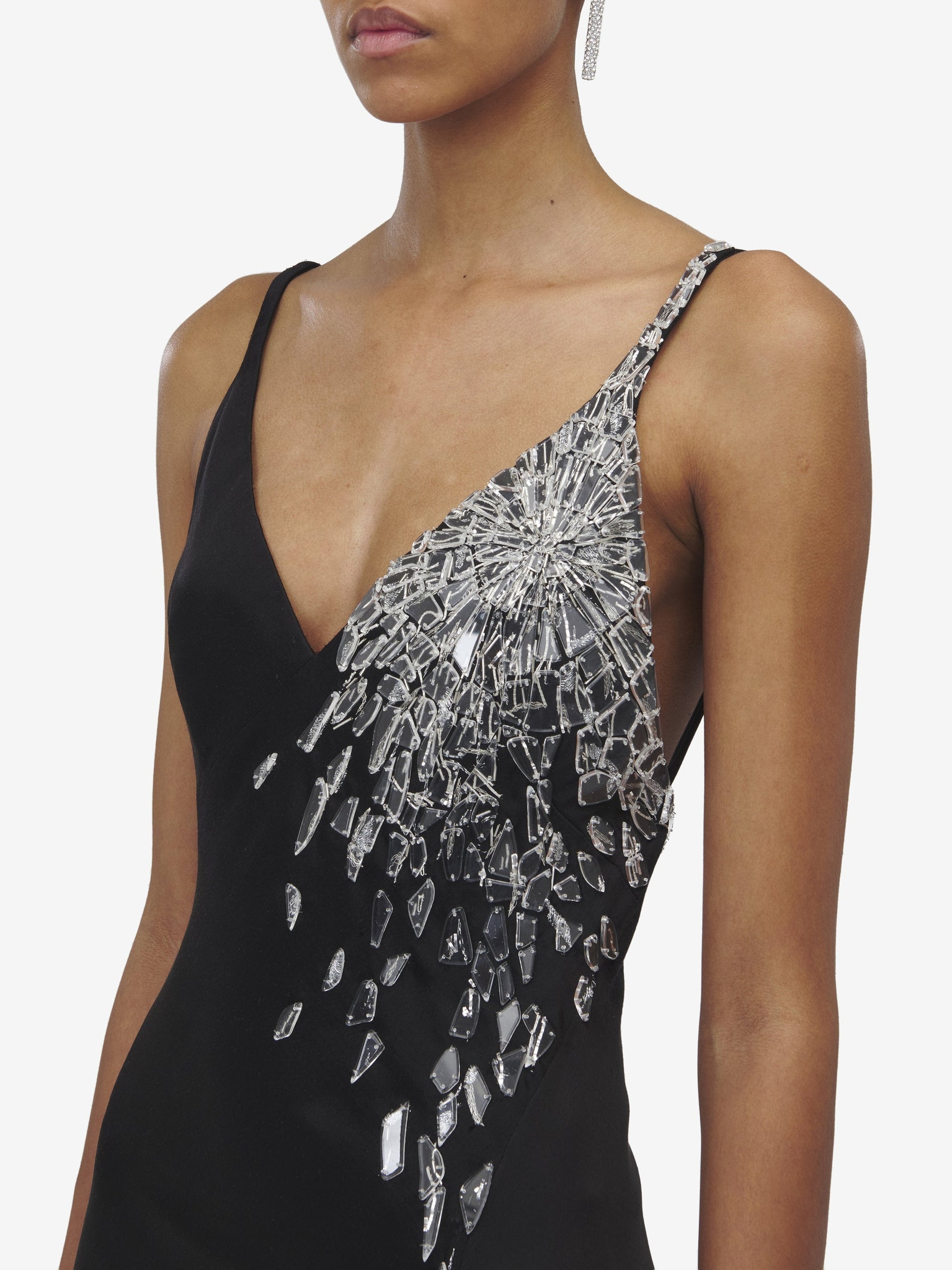 Robe avec broderie - Black