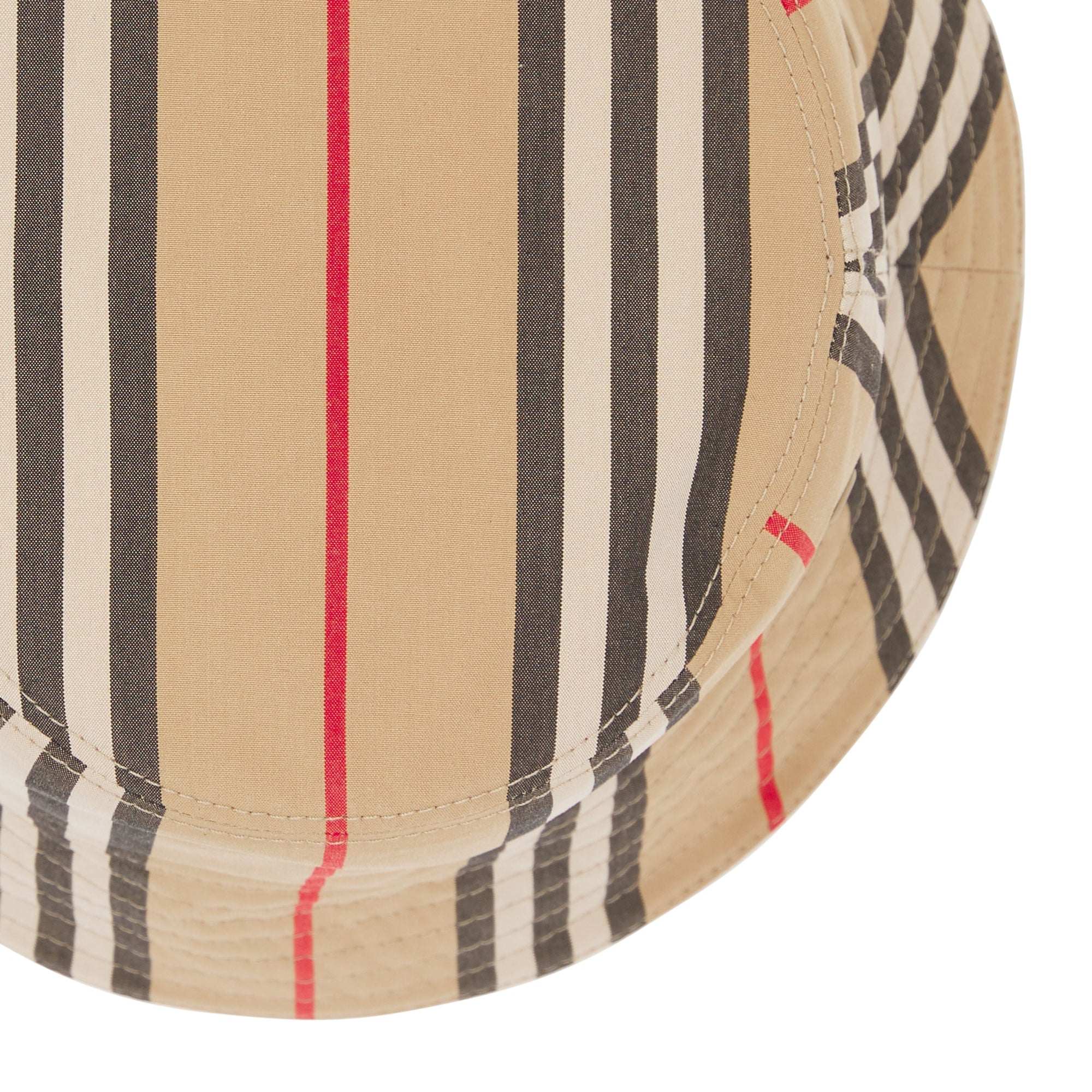 Reversible bobble with iconic stripes - Archive Beige